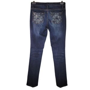 Nine West date night fit jeans bling pockets slim